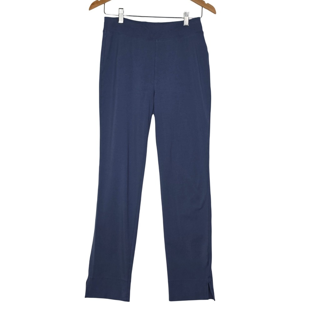 Soft Surroundings Size XS Relaxed Leggings Blue Cotton Stretch Pull On